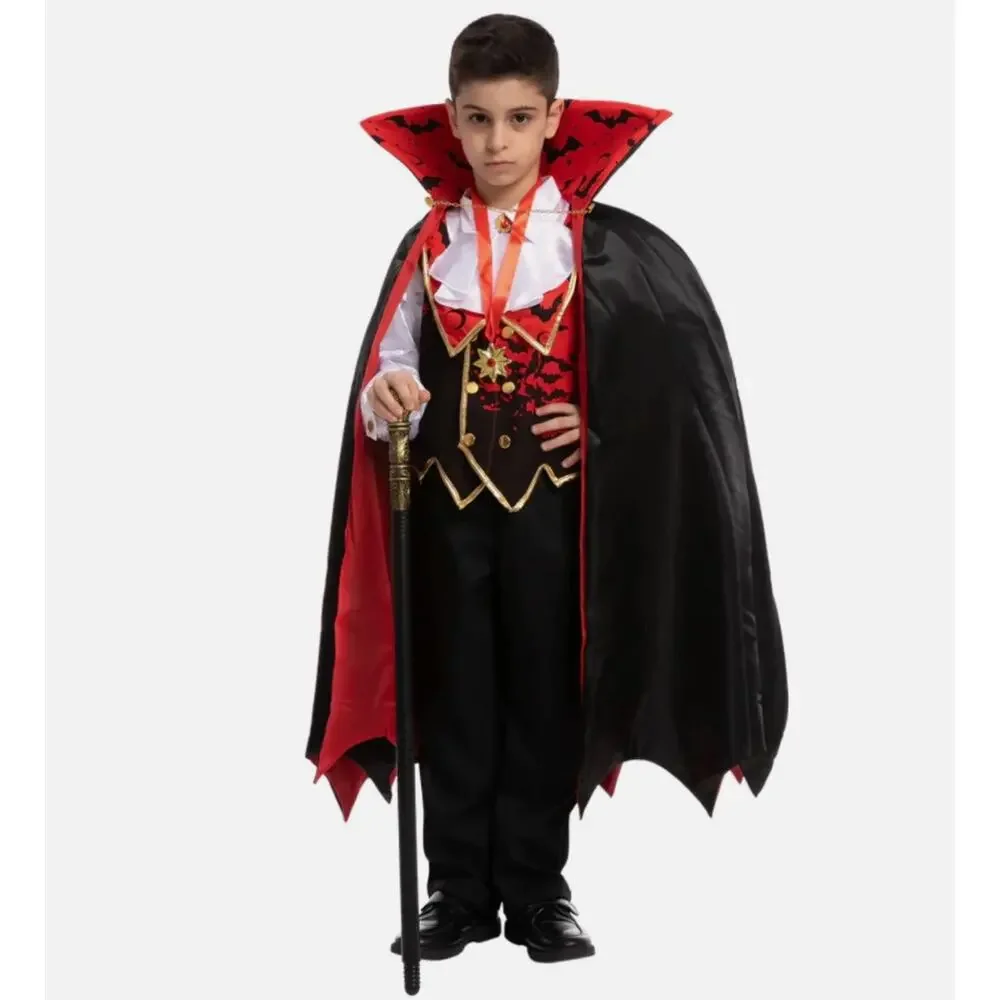 Spooktacular Creations Deluxe Vampire Halloween Costume Boy's Size S 5-7 Years